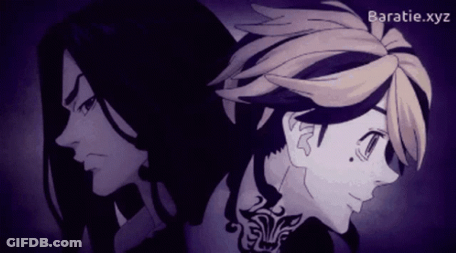 Baji Back To Back With Kazutora GIF