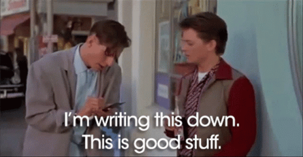 Bake To The Future Taking Notes GIF