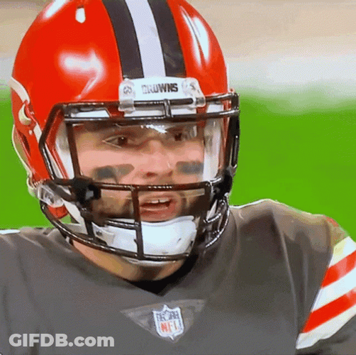 Baker Mayfield Cleveland Football Confused GIF