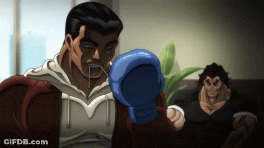 Baki Hanma Boxing Gloves GIF