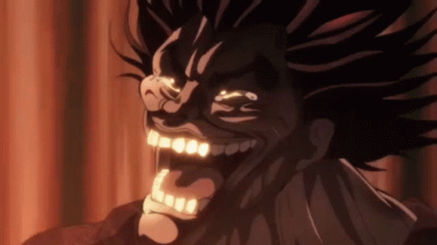 Baki Hanma Laugh Out Loud GIF