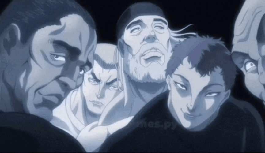 Baki Hanma Midnight Faces GIF