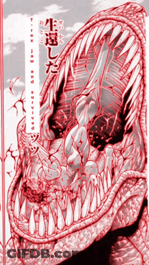 Baki Hanma Monster Mouth GIF