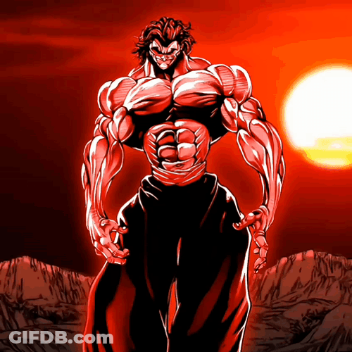 Baki Hanma Red Body Light GIF