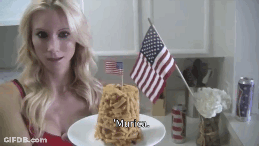 Baking A Pastry Celebrates Merica Murica GIF
