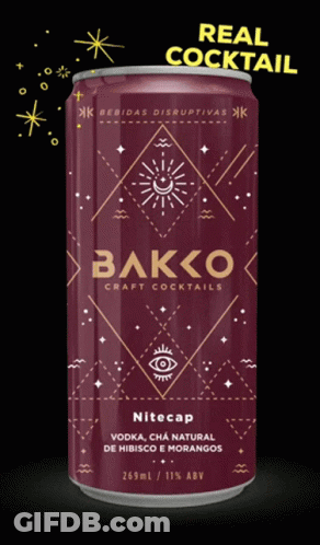 Bakko Craft Cocktails Nitecap Can GIF