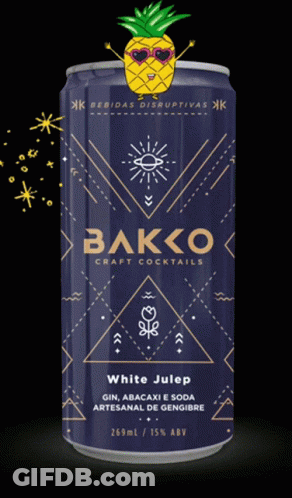 Bakko Craft Cocktails Pineapple Can GIF