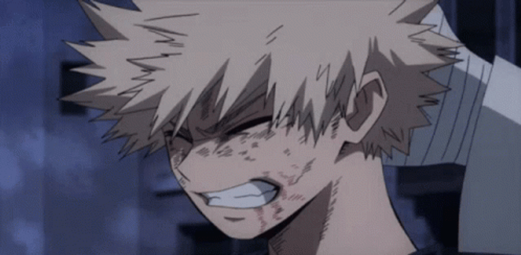 Bakugo Intense Emotional Display GIF