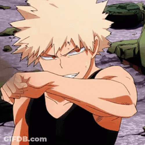 Bakugo Wicked Smile My Hero Academia GIF