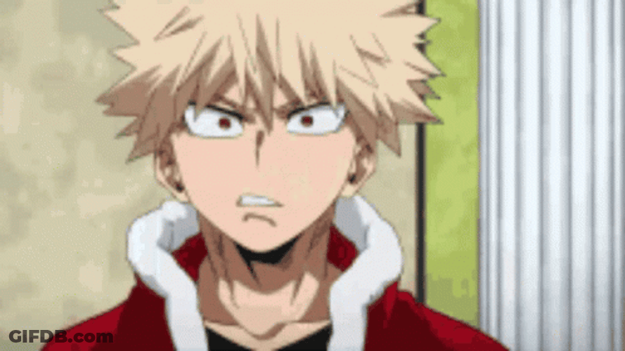 Bakugou Annoyed Glare GIF