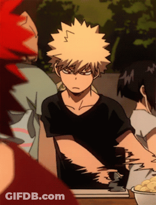 Bakugou Chopping & Cooking GIF