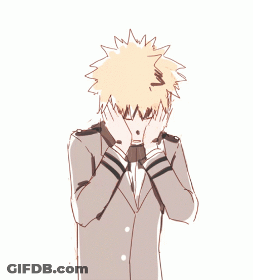 Bakugou Contemplating GIF