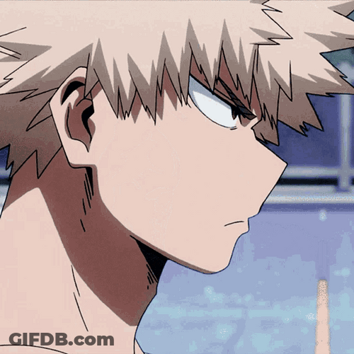Bakugou Evil Stare With Smile GIF