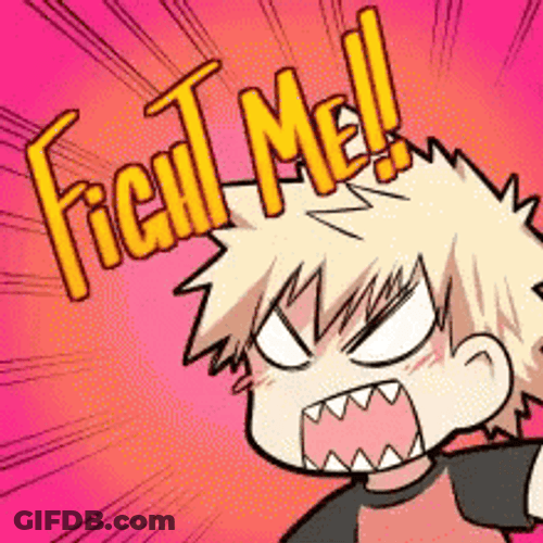 Bakugou Fight Me GIF