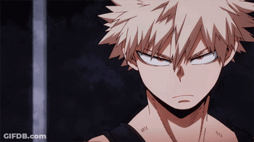 Bakugou Glaring GIF