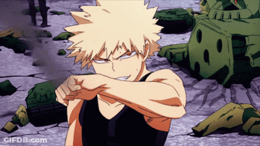 Bakugou Smoking Hands GIF
