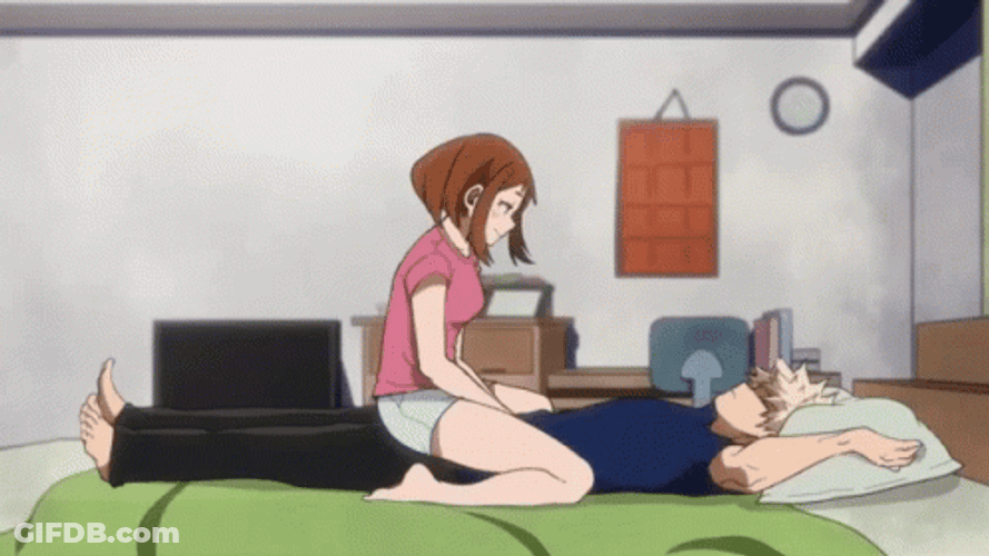 Bakugou & Uraraka Sweet GIF