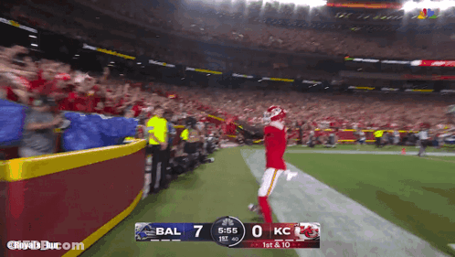 BAL 7 Vs KC 12 Football GIF
