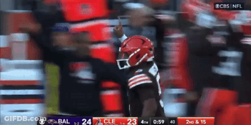 Bal Vs Cle Football Game On CBS GIF