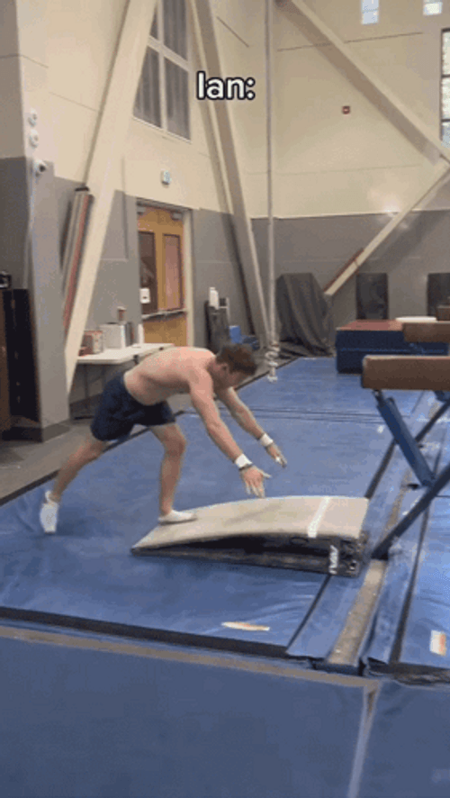 Balance Beam Gymnast I Need A Backiotomy GIF
