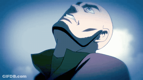 Bald Avatar Glowing Eyes Saying Bruh GIF