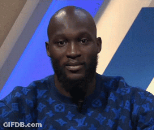Bald Bearded Man In Blue Louis Vuitton Sweater GIF