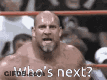 Bald Bearded Man In Wrestling Ring GIF