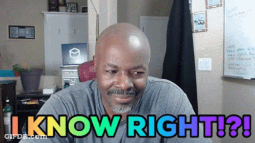 Bald Bearded Man Saying I Know Right GIF
