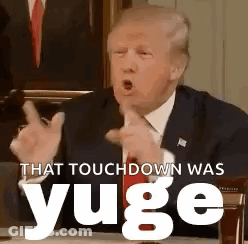 Bald Bearded Man Saying Theriouthly Yuge GIF