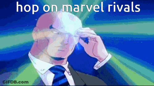 Bald Cartoon Character In Yellow And Black Suit GIF