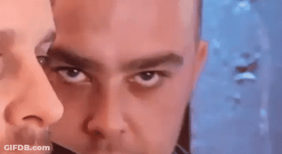 Bald Creepy Guy GIF