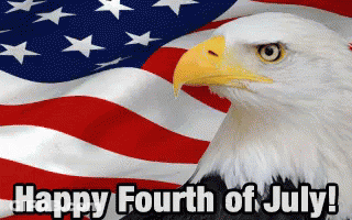 Bald Eagle American Flag Happy Fourth Of July GIF