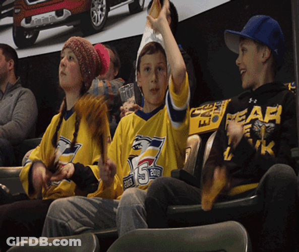 Bald Eagle Mascot Cheering GIF