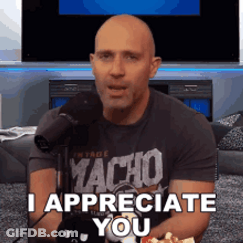 Bald Guy I Appreciate You GIF
