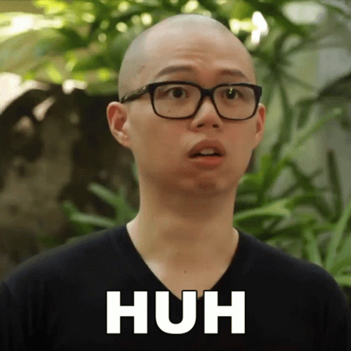 Bald Guy Saying Huh GIF