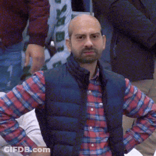 Bald Head Guy Stare GIF