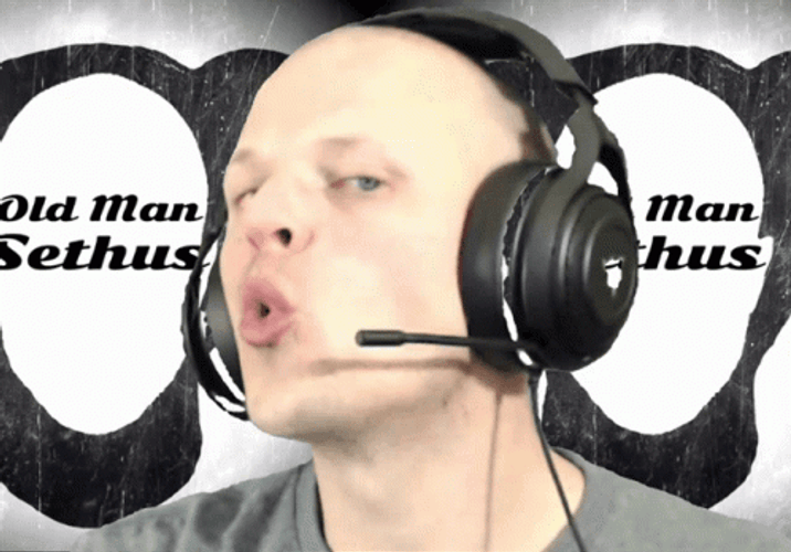 Bald Hype Man GIF