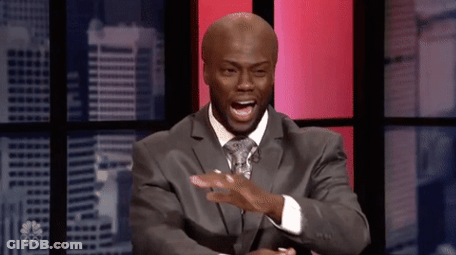 Bald Kevin Hart Damn Speaking GIF