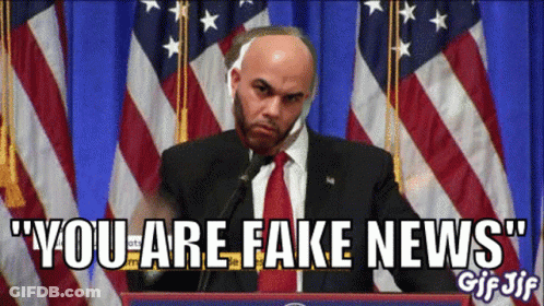 Bald Man At Podium You Are Fake News GIF