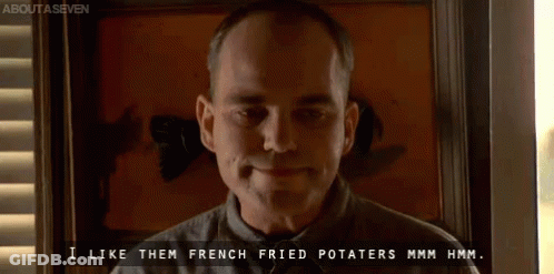 Bald Man At Table Says Aight Then GIF