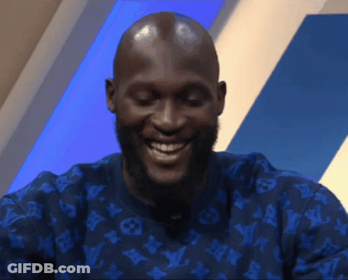 Bald Man Beard Blue Louis Vuitton Shirt Smiling GIF