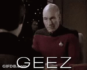 Bald Man Blowing Nose Geez Black And White GIF