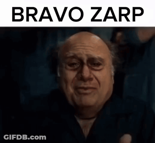Bald Man Crying In Front Of Bravo Zap Sign GIF