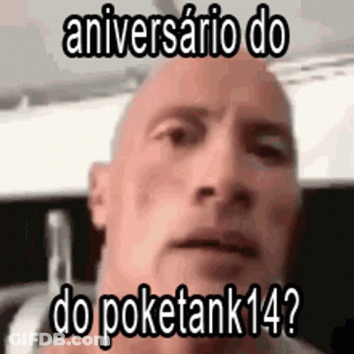 Bald Man Face With Aniversario Do Do Poketank14 GIF