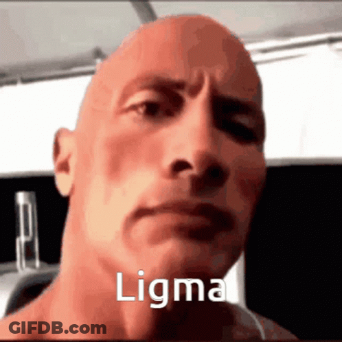 Bald Man Face With Ligma GIF