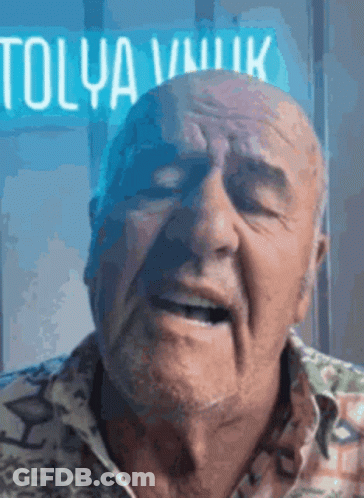 Bald Man Funny Face Before Tolya Sign GIF