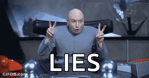 Bald Man Giving Peace Sign And Lies GIF