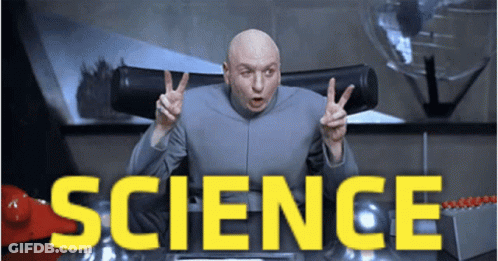 Bald Man Giving Peace Sign Science Sign GIF