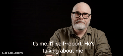 Bald Man Glasses It's Me I'll Self Report GIF