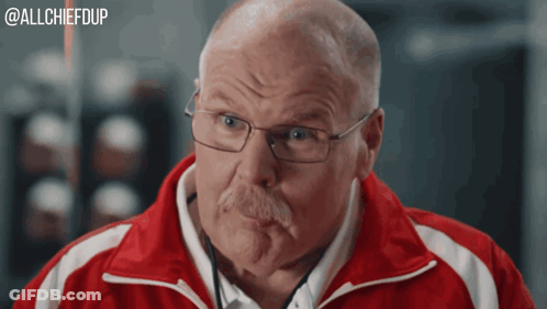 Bald Man Glasses Red Jacket @Allchiefdup GIF